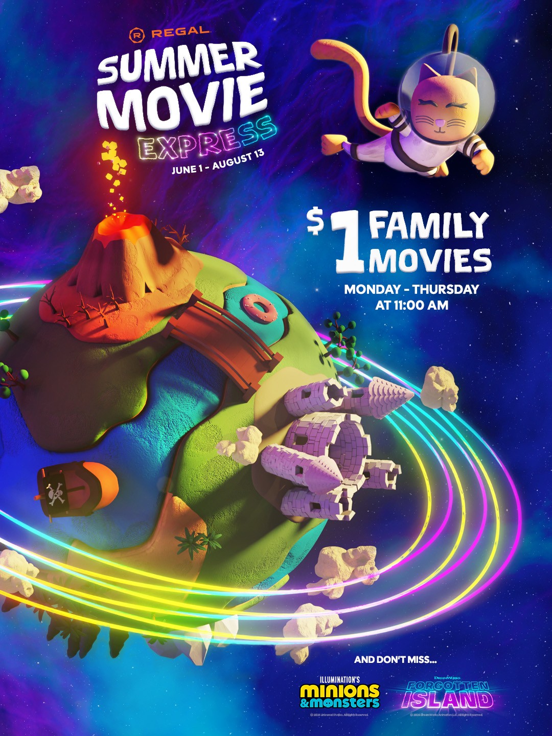 Summer Movie Express is back at Regal!